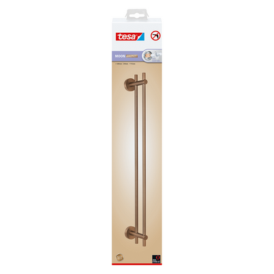 Tesa 1072316 - porte-serviettes lune bronze double | 2 pièces