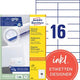 Étiquettes multifonctions avery zweckform 200 pièces blanches