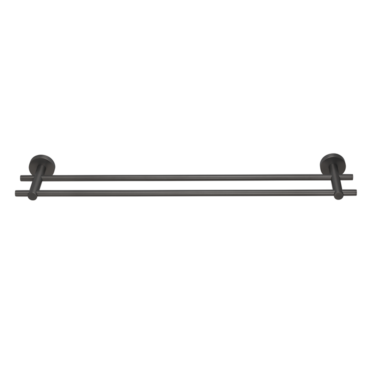 Tesa 1072309 - porte-serviettes moon graphite double | 2 pièces