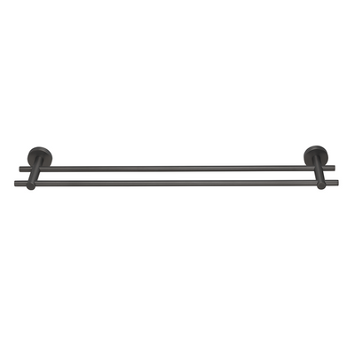 Tesa 1072309 - porte-serviettes moon graphite double | 2 pièces
