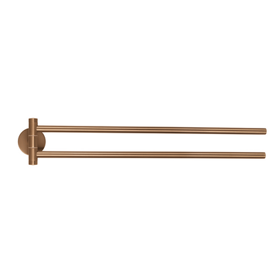 Tesa 1072313 - porte-serviettes lune en bronze à 2 bras | 2 pièces