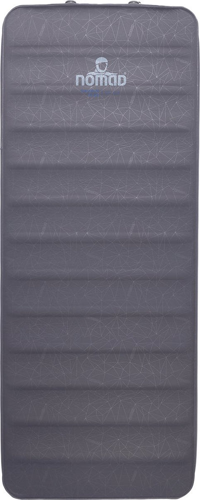 Matelas de couchage Nomad ® darwin plus xw 10.0 autogonflant | 198x78 | graphite | 10 cm d'épaisseur | mise en forme du corps | camping confortable | avec housse