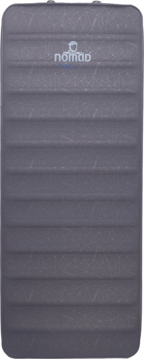 Matelas de couchage Nomad ® darwin plus xw 10.0 autogonflant | 198x78 | graphite | 10 cm d'épaisseur | mise en forme du corps | camping confortable | avec housse