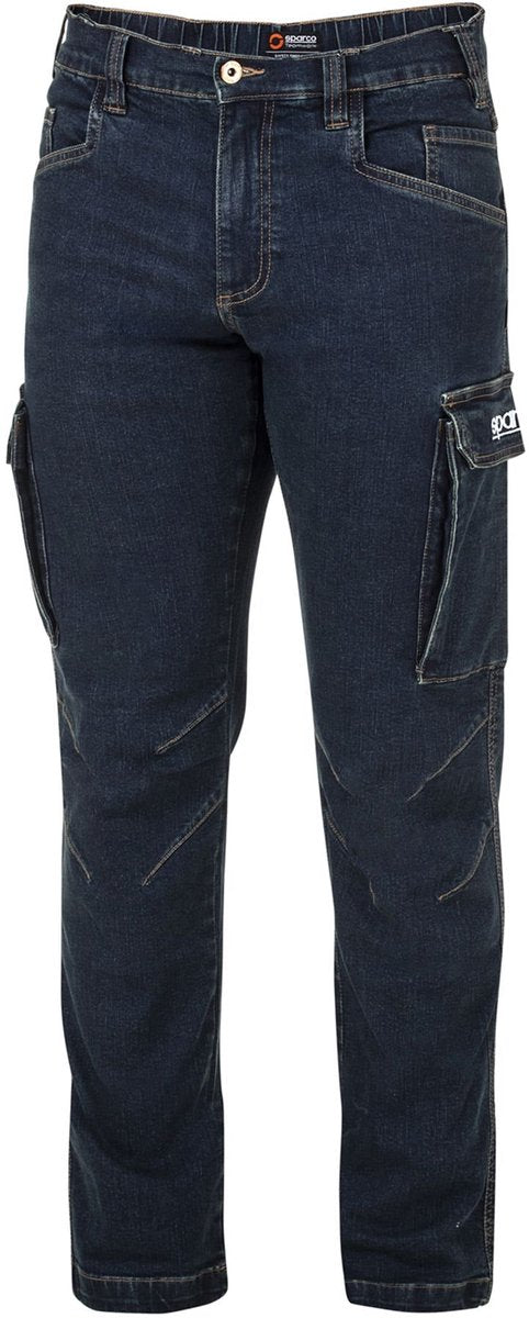 Pantalon de travail Sparco Tech Denim Jeans Dallas - bleu