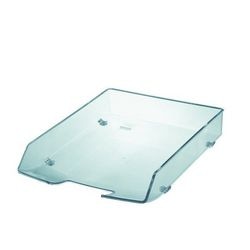 Corbeille à courrier ouverture frontale vague han 1028 polyst a4 25,5x35x6,6 transparent