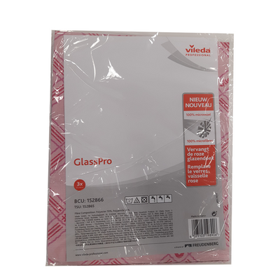 Vileda 1063158 - tissu de verre glasspro | 6 pièces