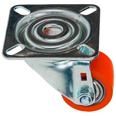 Mack by Tente 1061523 - roue pivotante avec bande de roulement PU avec pl35 mm orange | 6 pièces
