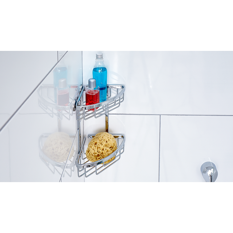 Tesa 1063231 - support de douche d'angle aluxx | 1 pièce