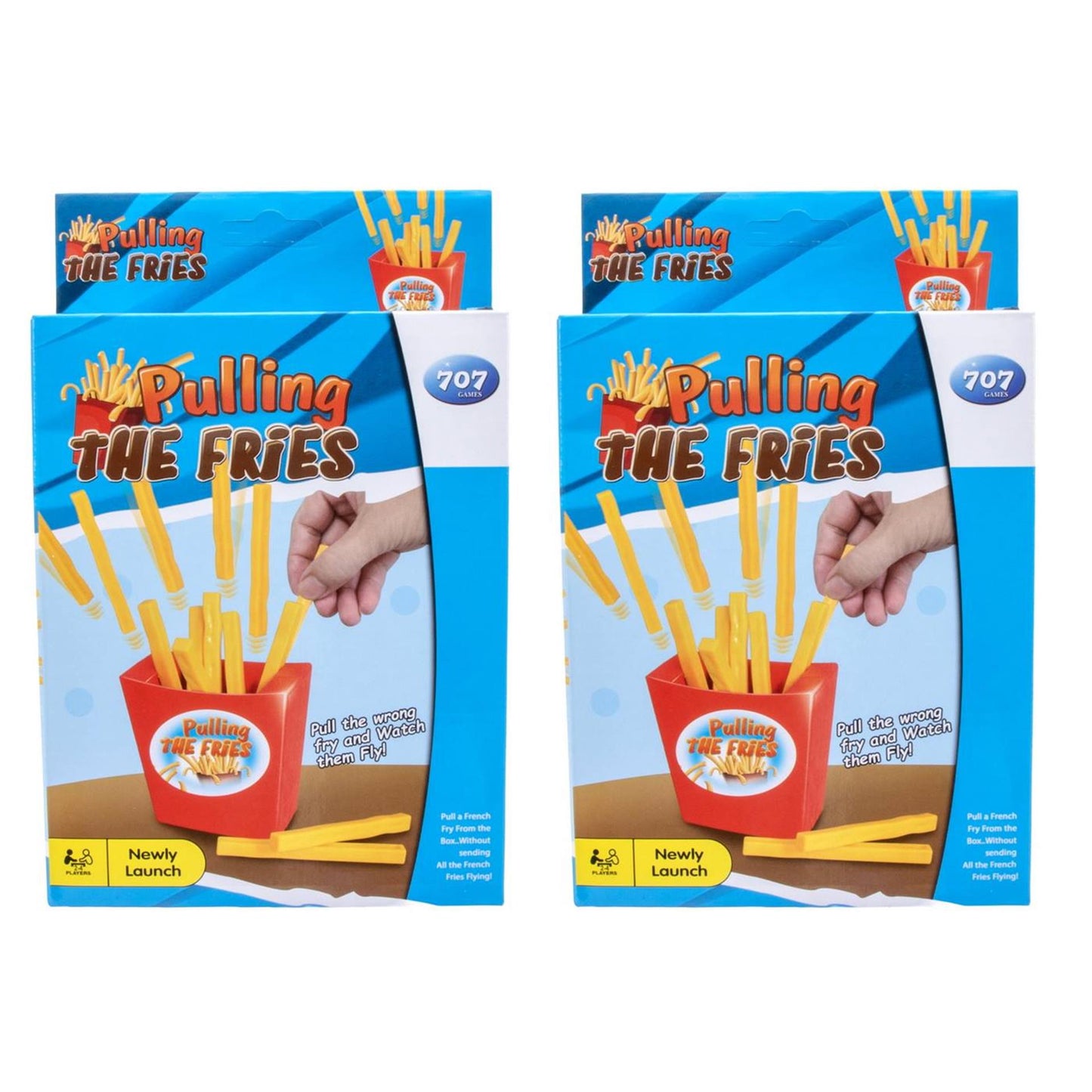 Jeu tirant les frites en boite