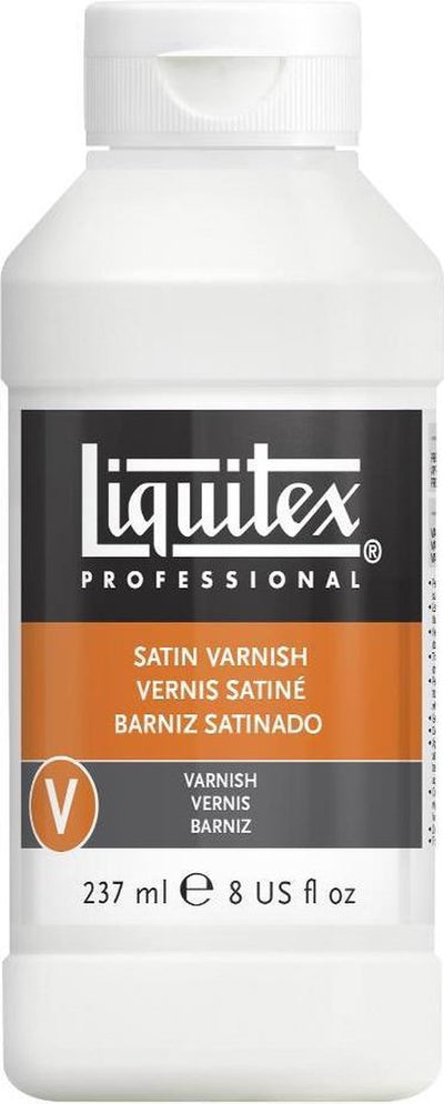 Liquitex 8208 vernis semi-brillant professionnel 237ml - vernis acrylique, satiné, transparent, résistant aux UV, durable - vernis satiné