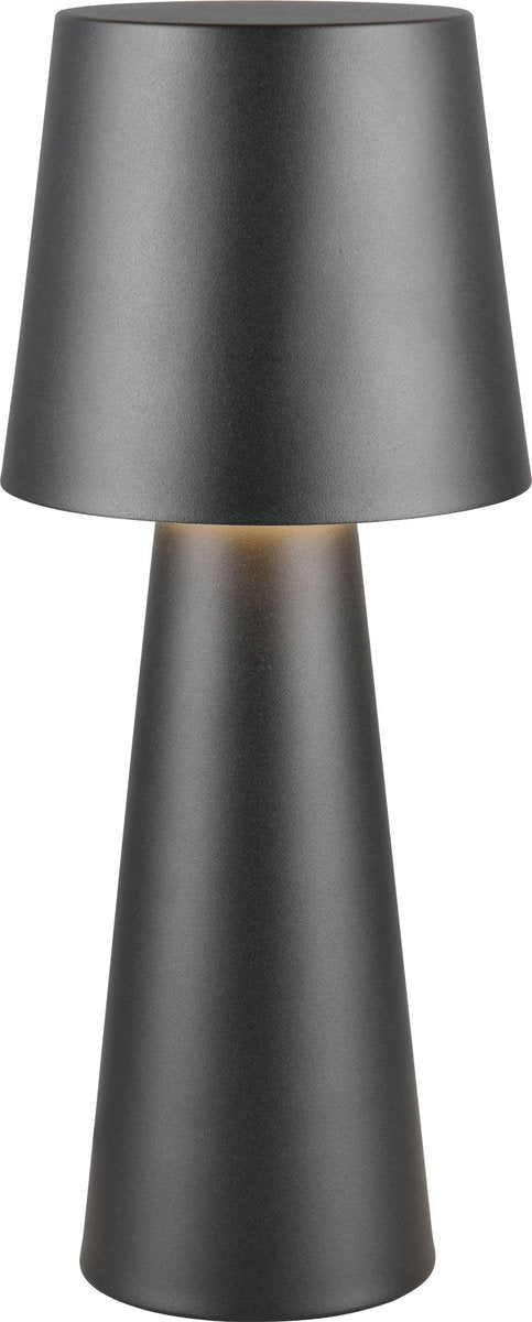 Trio nubian - lampe de table - noir mat - excl. 1x e27 7 w - interrupteur à cordon
