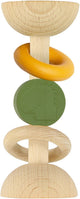 Trixie hochet en bois et silicone Mr. Dino – 0m+ – Bois FSC – jouet de dentition – joli comme cadeau de maternité