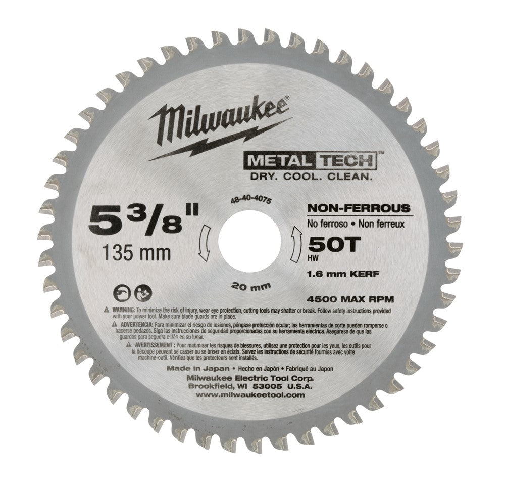 Milwaukee accessoires lame de scie circulaire pour métal 135 20 mm (50 dents) - 48404075