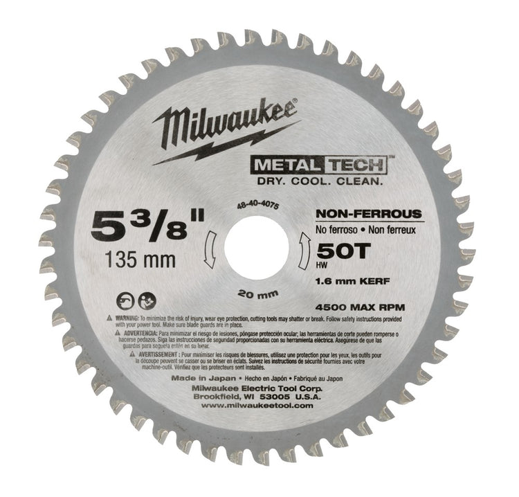 Milwaukee accessoires lame de scie circulaire pour métal 135 20 mm (50 dents) - 48404075