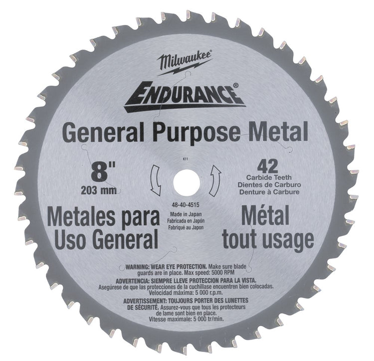 Milwaukee accessoires lame de scie circulaire 203 8 x 15,87 5 8 mm (42 dents) - 48404515