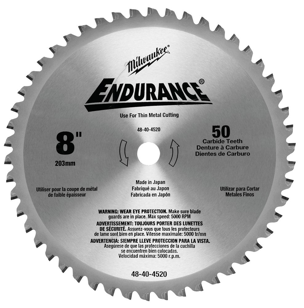Milwaukee accessoires lame de scie circulaire 203 8 x 15,87 5 8 mm (50 dents) - 48404520