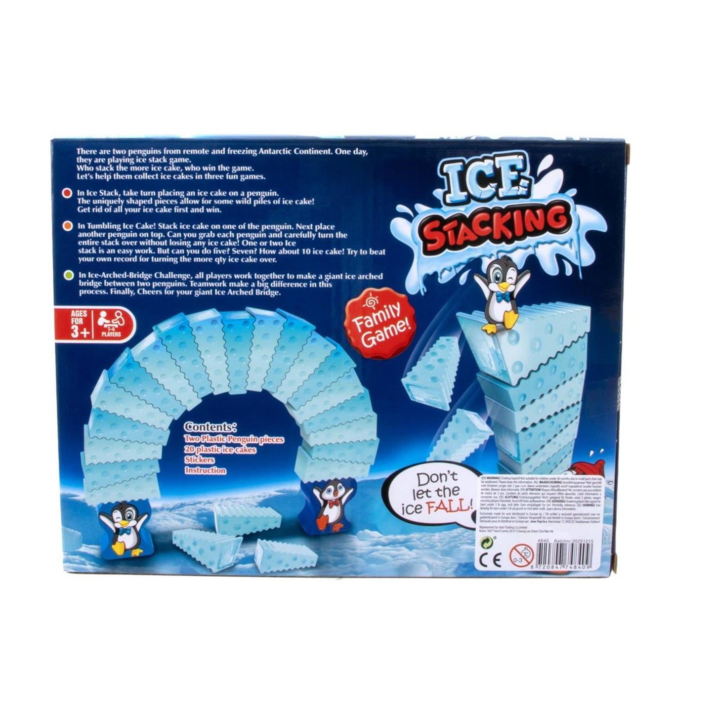 Jeu d'empilage de glace en boîte