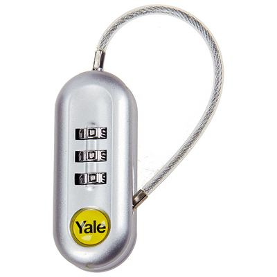 Yale 1060498 - cadenas à code flexible avec étiquette d'identification | 3 pièces