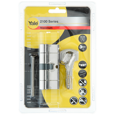 Yale 1060528 - cylindre profilé 2100 mv 70mm (35 35) | 2 pièces