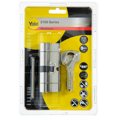Yale 1060529 - cylindre profilé 2100 mv 75mm (35 40) | 2 pièces