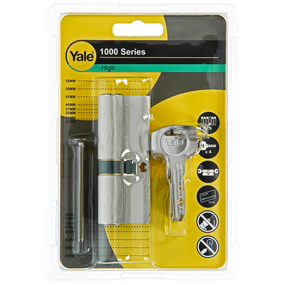Yale 1060540 - cylindre profilé 1000 mv 80mm (35 45) | 2 pièces