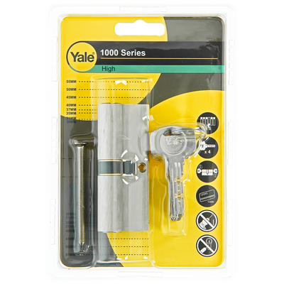 Yale 1060542 - cylindre profilé 1000 mv 80mm (40 40) | 2 pièces