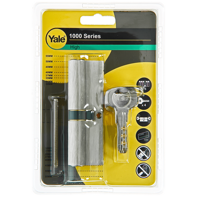 Yale 1060544 - cylindre profilé 1000 mv 95mm (45 50) | 2 pièces