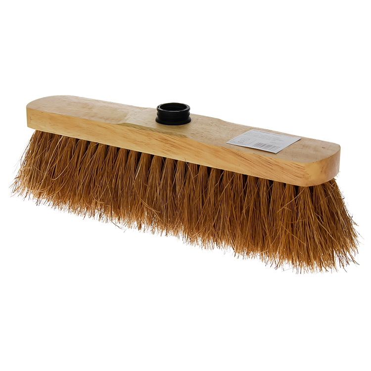 Balai coco vernis avec pivot 33cm