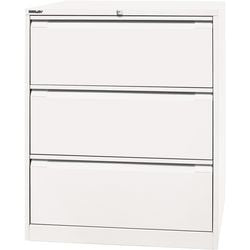 Classeur bisley df3696 blanc signalisation 3 tiroirs