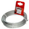 Mack 1015814 - câble en acier galvanisé 6x7 10m 3mm largeur 100 kg din en 12385-4 | 5 pièces