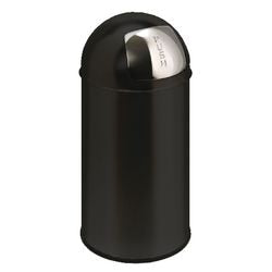 Eko Eko Waste Bin avec couvercle de pression 40 L noir