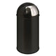 Eko Eko Waste Bin avec couvercle de pression 40 L noir