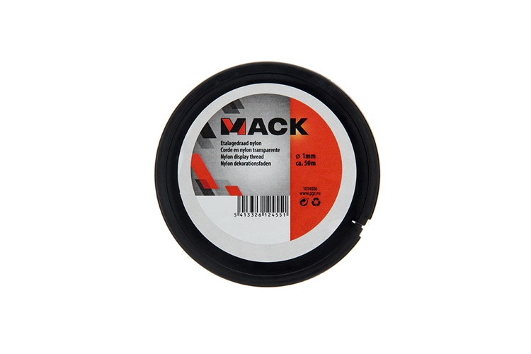 Mack 1014886 - bobine de fil d'affichage en nylon 1mm 50m | 10 pièces