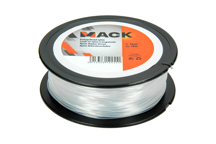 Mack 1014886 - bobine de fil d'affichage en nylon 1mm 50m | 10 pièces