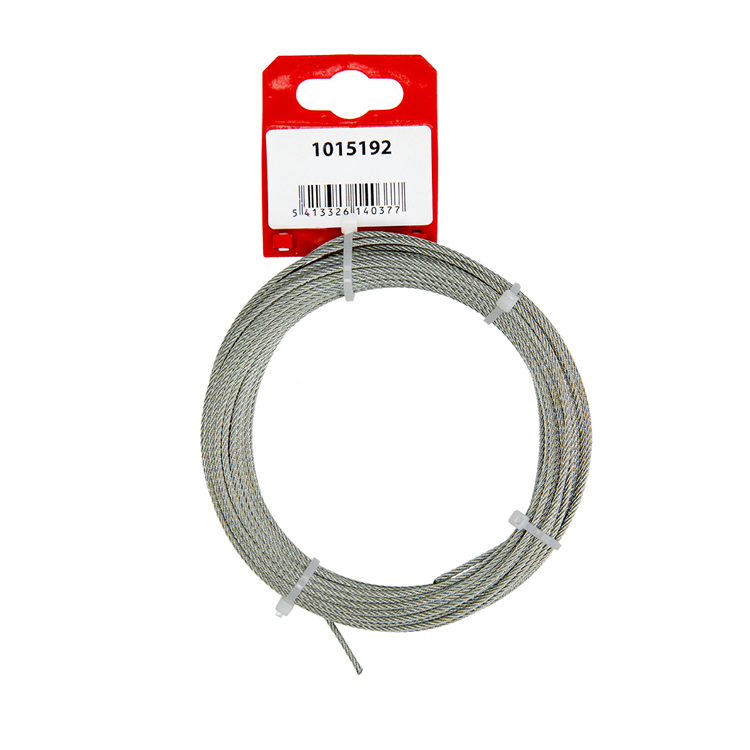 Mack 1015192 - câble en acier 7x7 acier inoxydable aisi 316 102mm largeur 40 kg din en 12385-4 | 5 pièces