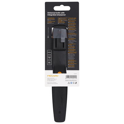 Couteau universel Fiskars | avec broyeur | orange | 1023618 - 1023618