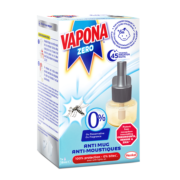 Vapona 1074484 - recharge zéro liquide | 12 pièces