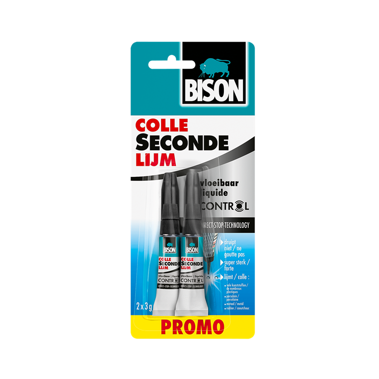Bison super colle liquide contrôle 3 gr