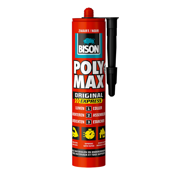 Bisons 1029810 - b. poly max® express 425 g noir | 3 pièces