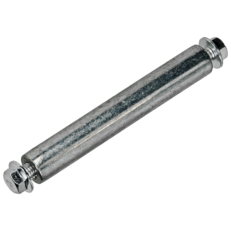 Mack 1060244 - axe 20x129, alésage m10 + 2 boulons de fixation m10 | 5 pièces