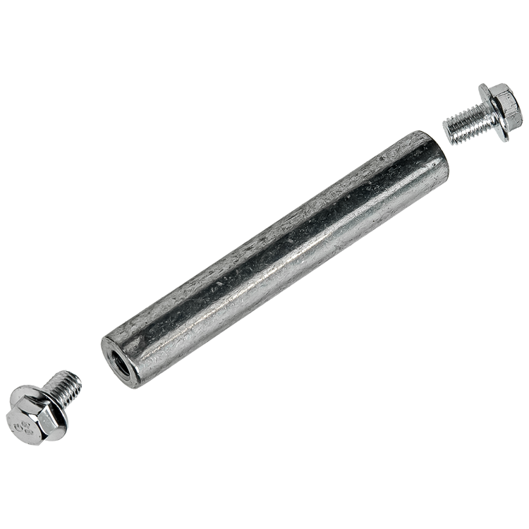 Mack 1060244 - axe 20x129, alésage m10 + 2 boulons de fixation m10 | 5 pièces