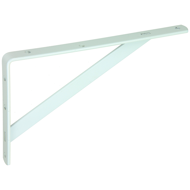 1059319 - support étagère renforcé blanc 150x250 | 10 pièces
