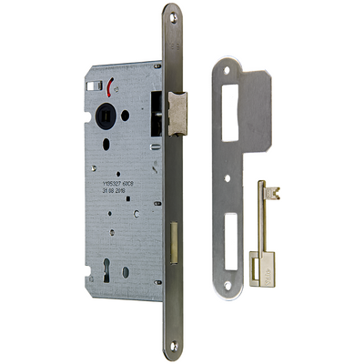 Yale 1060551 - serrure à mortaise 110 60 l-r acier inoxydable arrondie | 1 pièce