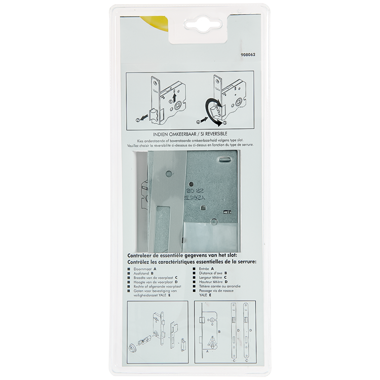 Yale 1060549 - cylindre de serrure à mortaise. 110 50 l-r époxy arrondi | 1 pièce