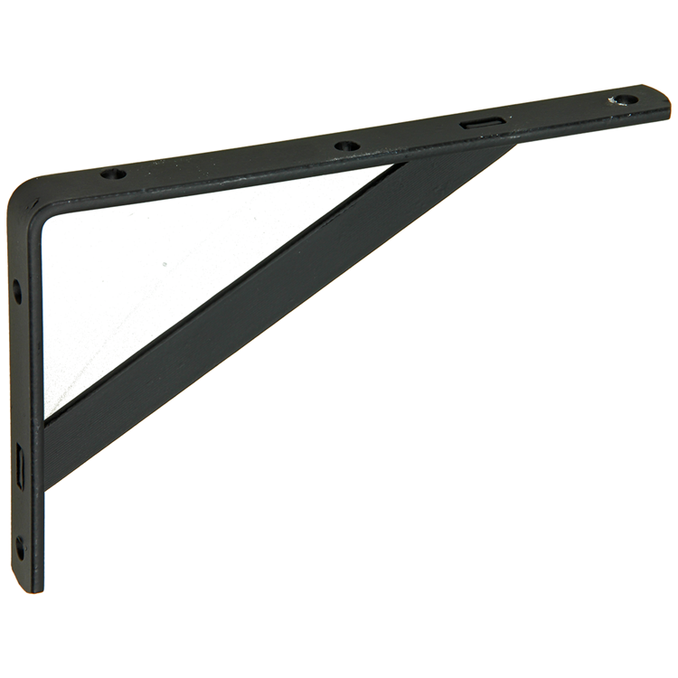 1059322 - support étagère renforcé noir 125x200 | 10 pièces