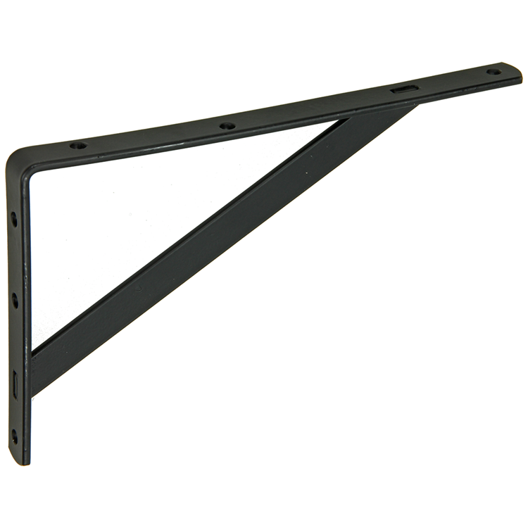 1059323 - support étagère renforcé noir 150x250 | 10 pièces