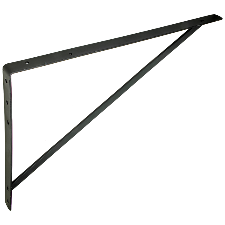 1060003 - support étagère renforcé noir 400x600 | 6 pièces