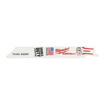 Lames de scie alternative Milwaukee | trait de scie fin | métal | 150 mm x 14 tpi | 5 pièces - 48475182