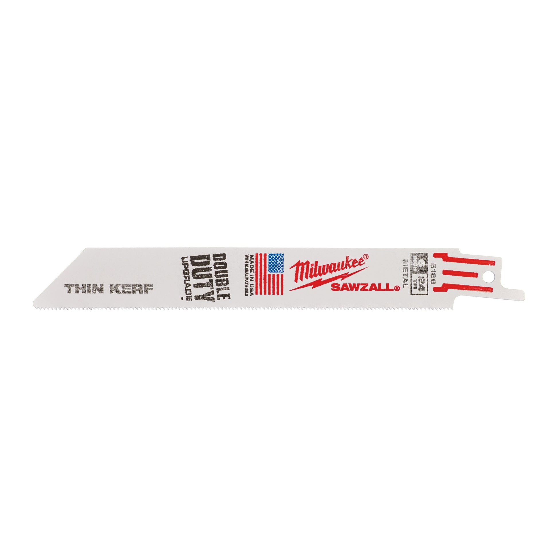Lames de scie alternative Milwaukee | trait de scie fin | métal | 150 mm x 24 tpi | 5 pièces - 48475186