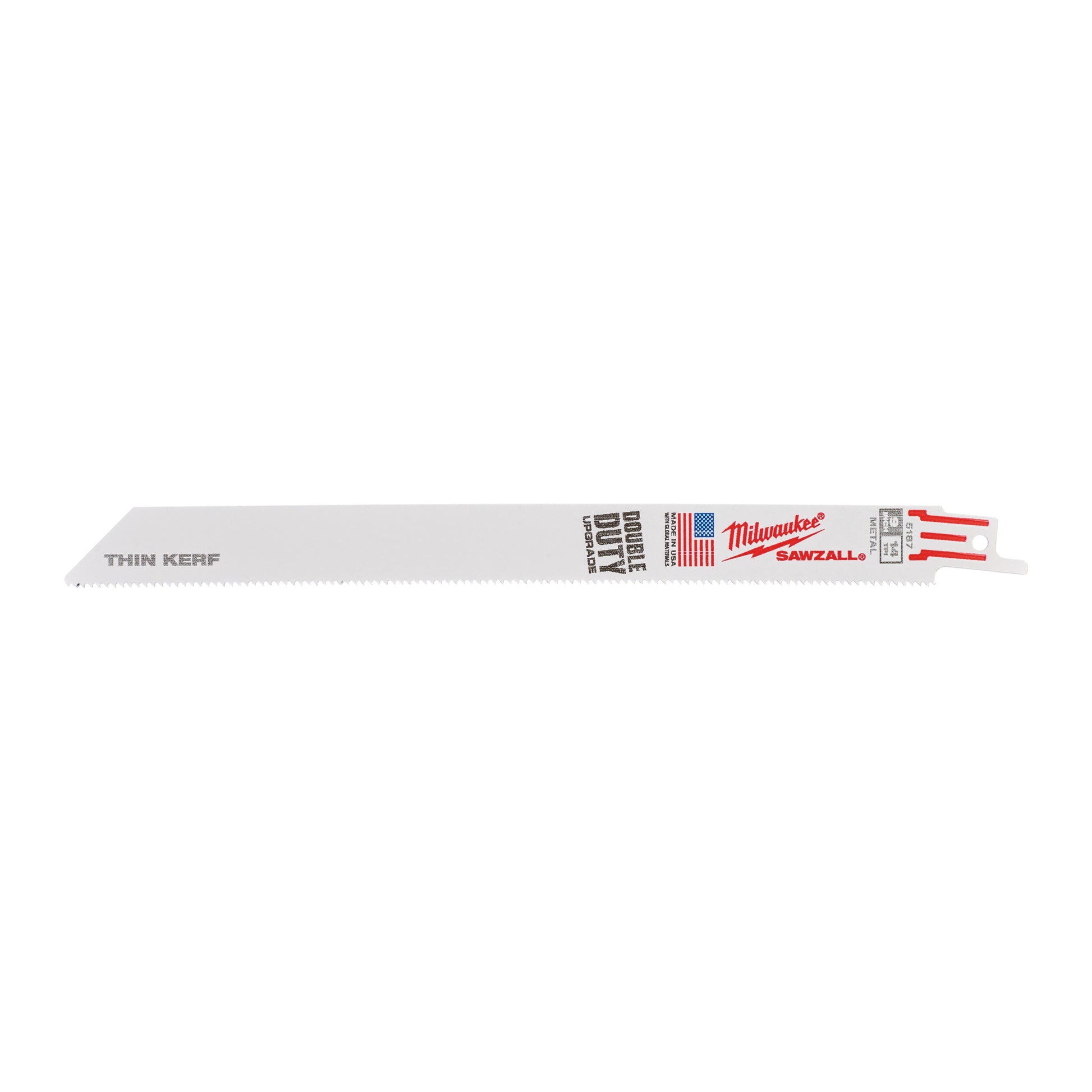 Lames de scie alternative Milwaukee | trait de scie fin | métal | 230 mm x 14 tpi | 5 pièces - 48475187